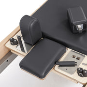 Elite Wood Reformer headrest and shoulder rests, black