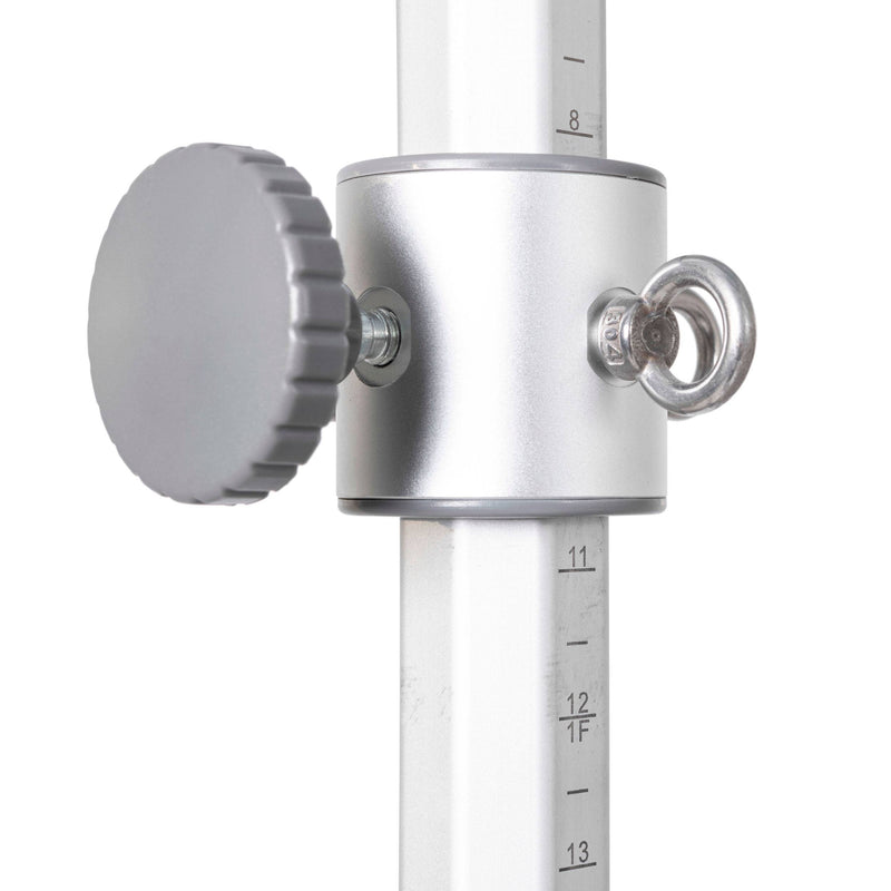 Tower clamp with spring eyelet detail