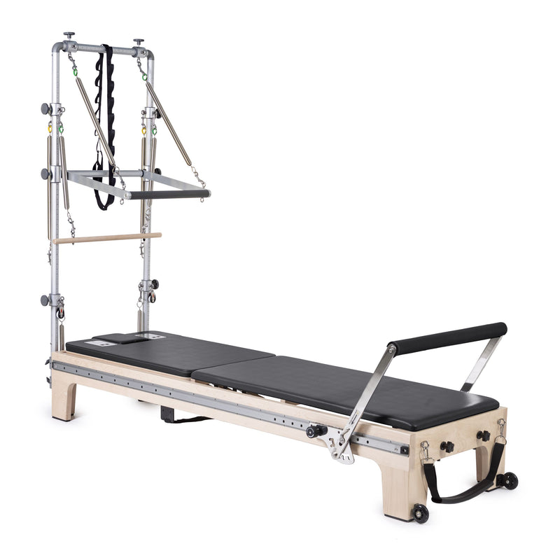 Master Instructor Reformer with tower and trapeze bar, black