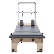 Master Instructor Reformer front view with mini tower, grey