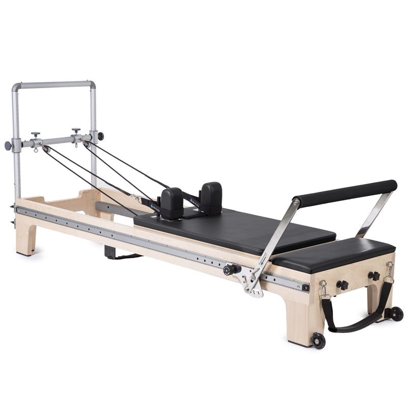 Elina Pilates Master Instructor Reformer in black, angled studio view