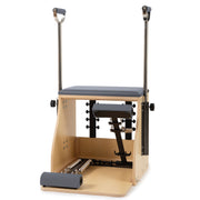 Elina Pilates Wood Combo Chair in grey, alternate angle