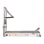 Lignum Reformer with Tower in grey, straight side view