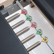 Lignum five color-coded carriage springs, black trim