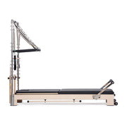 Lignum Reformer with Tower in black, straight side view