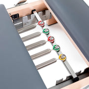 Lignum color-ringed spring bar detail